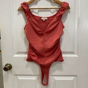 Francesca's Collections pink peach Bodysuit